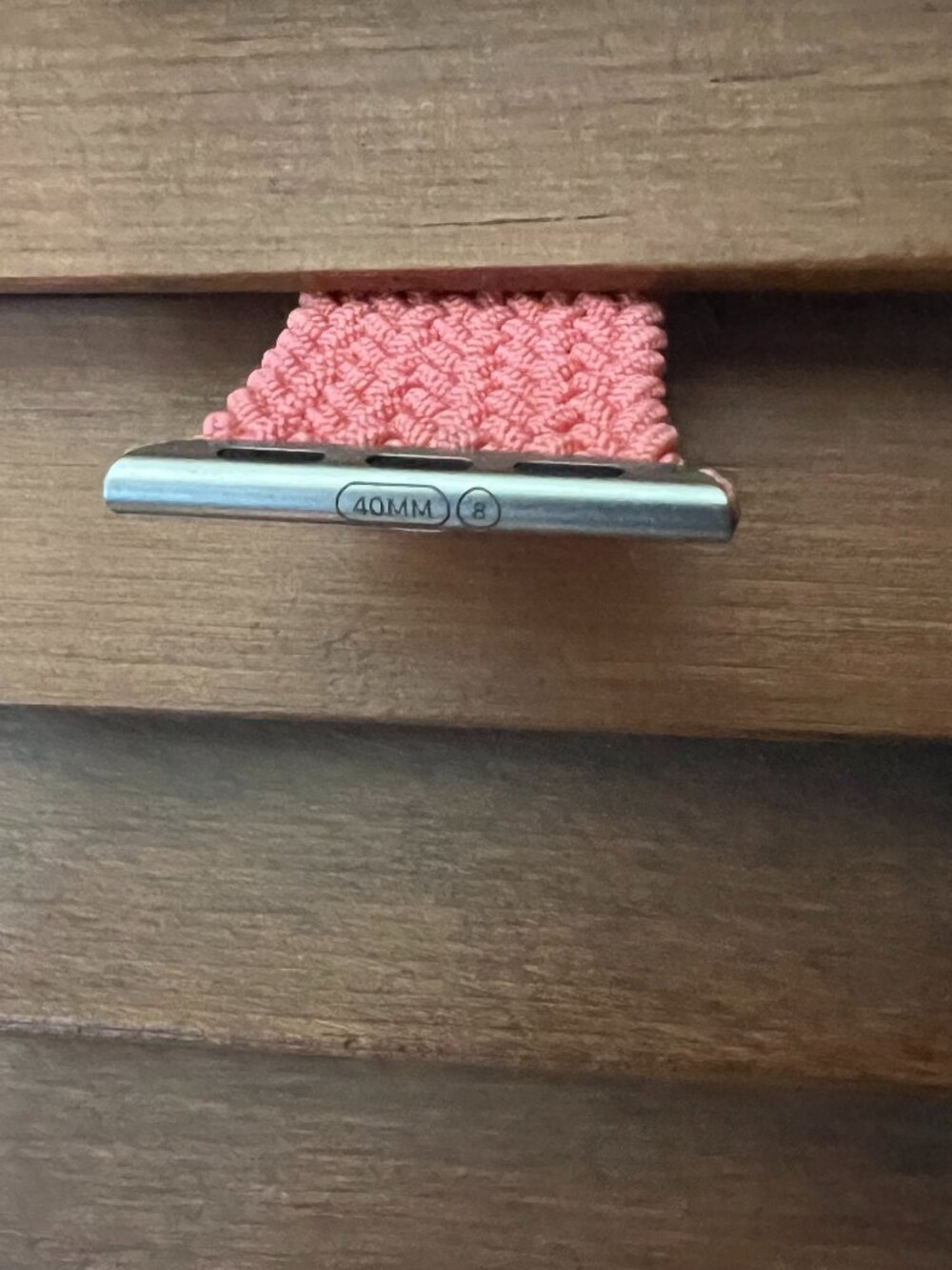 Apple Watch Braided Solo Loop 40mm (38/41) Genuine OEM Pink Punch Size 8